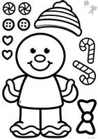 Vorschau - Arbeitsblätter - Weihnachten einfache Bilder basteln Vorschule, Klasse 1, Klasse 2, Förderschule - Seite 1