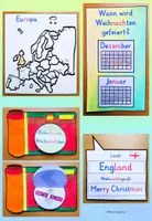 Vorschau - Unterrichtsreihen - LAPBOOK Klasse 1-2 Weihnachten in anderen Ländern (Blanko-Vorlagen für jedes beliebige Land) - Seite 3