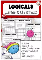Vorschau - Arbeitsblätter - Logicals Winter Christmas 5-6 Englisch - Deckblatt