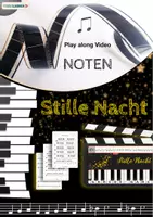Vorschau - Merkblätter - 🎬 Musik Weihnachten Stille Nacht, heilige Nacht play along Video • Keyboard Noten Text - Deckblatt