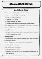 Vorschau - Arbeitsblätter - Fit für die Schulaufgabe: Satzglieder, Haupt- und Nebensätze, Wortarten, Pronomen, Nomen, Genus, Tempus Klasse 5 - Seite 1