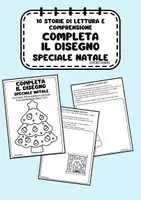 anteprima - Esercizi - Completa il disegno speciale NATALE - Pagina di copertina