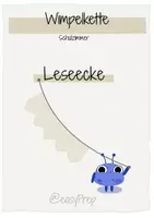 Vorschau - Poster - Wimpelkette "LESEECKE" in 3 Farben - Deckblatt