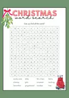 Vorschau - Arbeitsblätter - Christmas Word Search Worksheet - Deckblatt
