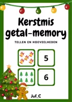 Voorbeeld - Kerst Getal Memory – Cijfers & Hoeveelheden - Voorblad