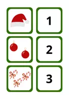 Voorbeeld - Kerst Getal Memory – Cijfers & Hoeveelheden - Pagina 2