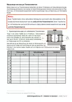 Vorschau - Unterrichtsreihen - Elektromagnetismus 5 - Der Transformator (PDF, DOCX, Musterlösung) - Seite 2