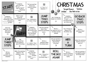 Vorschau - Spiele - SIMPLE PRESENT / SATZBAU / TO BE 🎲 Christmas/Weihnachten - Würfelspiel - Seite 3