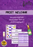 Vorschau - Stundenentwürfe - Neujahrslied "Auld lang syne" mit neuem deutschem Text ~ Grundschule Musik - Deckblatt