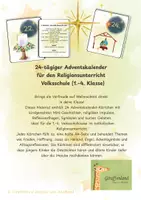 Vorschau - Stationenlernen - 24 Adventskarten Religiöse Impulskarten - Deckblatt