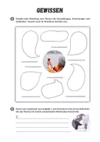 Vorschau - Arbeitsblätter - Gewissen ⎮ Mindmap und Definition - Seite 1