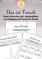 Vorschau - Arbeitsblätter - Freude & Glück | 10 Arbeitsblätter + Handreichung | Soziales Lernen Grundschule - Deckblatt