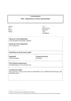 Vorschau - Stundenentwürfe - Unterrichtsentwurf Freies Schreiben 3. Klasse - Deckblatt