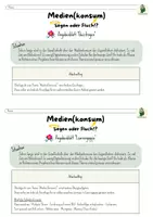 Vorschau - Unterrichtsreihen - Medienkonsum Probeprojekt WiK 8+9 Schon fertig!? - Seite 1