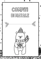 anteprima - Esercizi - Compiti di Natale - classe prima - Pagina di copertina