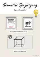 Vorschau - Aufgabenkarten - Kopfgeometrie- Kantenkrabbler - Deckblatt