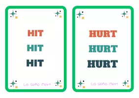 Vista previa - Unidades / Secuencias / Situaciones de Aprendizaje - English Irregular Verbs Flashcards - página 3