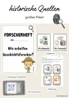 Vorschau - Arbeitsblätter - Arbeit mit historischen Quellen - motivierend und handlungsorientiert - Deckblatt