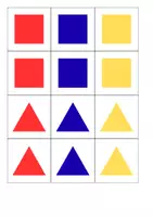 Vorschau - Spiele - Zuordnungsspiel Flächen und Farben - Seite 1
