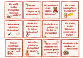 Vorschau - Aufgabenkarten - Sprechkarten Weihnachten auf Deutsch - Seite 2