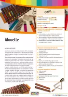 anteprima - Audio - Alouette - Accompagnamento di canzoni con strumenti Orff - Pagina di copertina