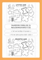 Vorschau - Mal- und Bastelvorlagen - Set: Jahresrückblick und Neujahrsvorsätze - Deckblatt