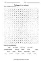 Vorschau - Spiele - Suchsel für die Weihnachtszeit Vertretung - Deckblatt