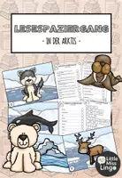 Vorschau - Arbeitsblätter - Lesespaziergang Klasse 1 + 2 – In der Arktis (Lesetraining) - Deckblatt