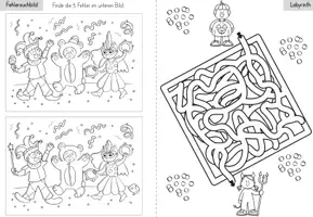 Vorschau - Arbeitsblätter - Karneval, Fasching & Fastnacht | Klasse 1-4 | Deutsch & Mathematik Grundschule - Seite 2