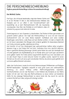 Vorschau - Arbeitsblätter - Personenbeschreibung_Wichtel_Satzanfänge ergänzen - Seite 1