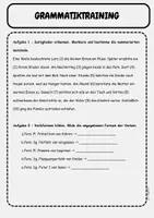 Vorschau - Arbeitsblätter - Fit für die Schulaufgabe: Satzreihe & Satzgefüge, Satzglieder, Tempus, Verbformen Übungsheft Klasse 5 - Seite 2