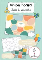 Vorschau - Mal- und Bastelvorlagen - Vision Board, Ziele und Wünsche für 2026 #rabattraketenzusalevester25 - Deckblatt