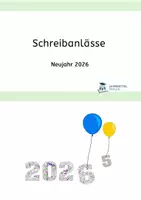 Vorschau - Arbeitsblätter - Schreibanlässe zu Neujahr 2026 - Deckblatt