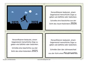 Vorschau - Arbeitsblätter - Schreibanlässe zu Neujahr 2026 - Seite 1