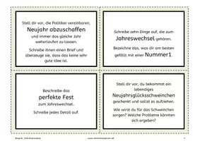 Vorschau - Arbeitsblätter - Schreibanlässe zu Neujahr 2026 - Seite 2