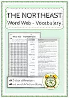 Vorschau - Arbeitsblätter - Word Web - THE NORTHEAST (2-fach differenziert) - Deckblatt