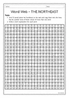 Vorschau - Arbeitsblätter - Word Web - THE NORTHEAST (2-fach differenziert) - Seite 1