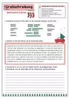 Vorschau - Arbeitsblätter - GROßSCHREIBUNG - Übungsblatt 'Weihnachts-Edition' (2 Versionen) - Seite 1