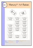 Vorschau - Spiele - Memory® - 1x1-Reihen - Deckblatt
