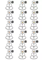 Vorschau - Fördermaterial/Inklusion - Fröhliche Schneemann-Noten – Sticker für den Unterricht - Seite 1