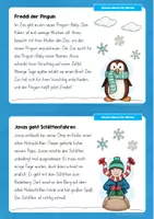 Vorschau - Arbeitsblätter - Karteikarten: 12 Abschreibtexte zum Winter - Seite 1