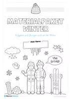Vorschau - Arbeitsblätter - Materialpaket Winter: Vorschule (20 Arbeitsblätter) - Seite 1