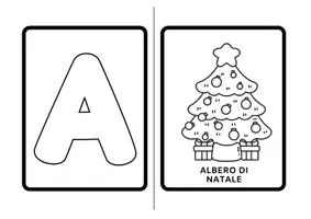 anteprima - Giochi - ALFABETO DI NATALE da colorare - Pagina 2