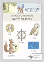 Vorschau - selbst erstellte Cliparts/Grafiken - Clipart-Paket Rechtschreibung: Wörter mit Eu/eu - Deckblatt