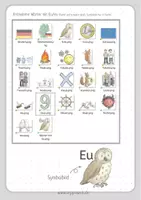 Vorschau - selbst erstellte Cliparts/Grafiken - Clipart-Paket Rechtschreibung: Wörter mit Eu/eu - Seite 2