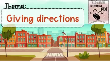 Vorschau - Arbeitsblätter - Giving Directions | Übungen | interaktive PDF | digital - Seite 2