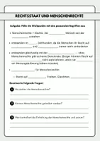 Vorschau - Arbeitsblätter - Rechtsstaat und Menschenrechte, Leben im Rechtsstaat, Schulbuch zeitreise - Deckblatt