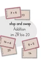 Vorschau - Spiele - stop and swap Mathe Addition ZR20 - Deckblatt