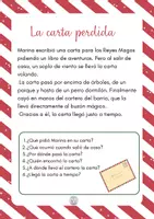 Vista previa - Hojas de trabajo - COMPRENSION LECTORA NAVIDAD - página 2