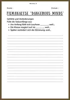 Vorschau - Arbeitsblätter - Filmanalyse "Dangerous Minds - wilde Gedanken" kl. 9/10 - Seite 2